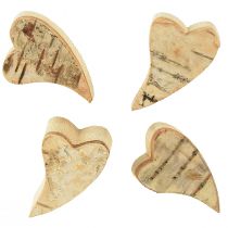 Artikel Houten harten met berkenschors Berkenharten 3–4 cm 30 st