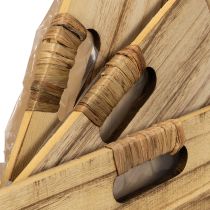 Artikel Houten doos met krijtbord en inlegvel, set van 3 maten, 30 cm