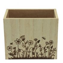 Artikel Houten kist pennenhouder bureau-organizer naturel 14×8×12cm