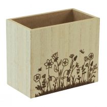 Artikel Houten kist pennenhouder bureau-organizer naturel 14×8×12cm