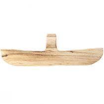 Artikel Houten mandmand met handvat Paulowniahout 56×16cm H16cm