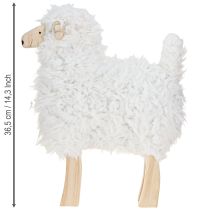 Artikel Houten Schaap Paasdecoratie Schaap Wit Natuurlijk 30x4.5x36.5cm