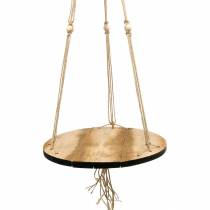 Artikel Plantenschommel, bloemenbakje aan touw, hangmand met macramé Ø34cm L84cm