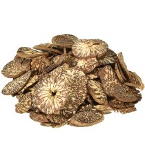 Artikel Houten schijven decoratieve betelnootschijfjes areca 1-3,5cm 300g