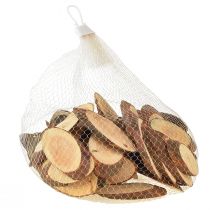 Artikel Ovale houten schijfjes, tafeldecoratie, knutselspullen, decoratie, 6,5–8 cm, 450 g