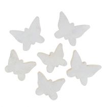 Artikel Houten vlinder wit 2,8 cm - 3,3 cm 28 st
