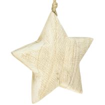 Artikel Houten ster natuurlijke kerstdecoratie hout Ø13,5cm