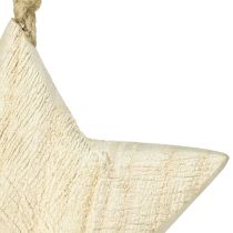 Artikel Houten ster natuurlijke kerstdecoratie hout Ø13,5cm