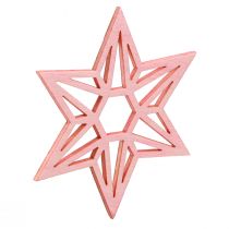 Artikel Houten sterren Kerstdecoratie houten sterren oranje 8cm 16 st