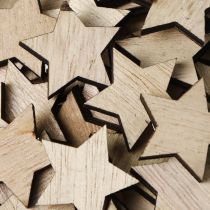 Artikel Houten sterren voor het strooien van natuurlijke kerst Ø3cm 100 st