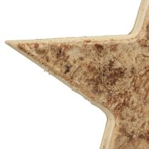 Artikel Houten sterren decoratieve decoratieve hanger rustiek decoratief hout Ø20cm