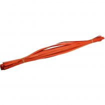 Houten strips voor vlechten oranje 95cm - 100cm 50p