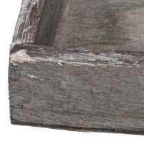 Artikel Rustiek decoratief dienblad voor stijlvolle tafeldecoratie, 15 cm, 4 stuks