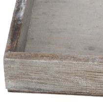 Artikel Rechthoekig houten dienblad, ideaal voor het decoreren van balkons en woonkamers, 30 cm, 4 stuks