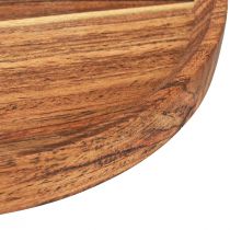 Artikel Houten dienblad houten bord acacia naturel geolied Ø25cm H2,5cm