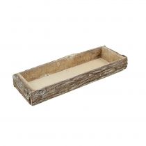 Artikel Houten dienblad met boomschors decoratief dienblad naturel 40×15×5cm 3st