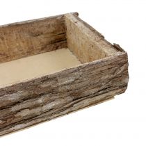 Artikel Houten dienblad met boomschors decoratief dienblad naturel 40×15×5cm 3st