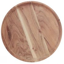 Artikel Houten dienblad rond acaciahouten dienblad naturel snijplank Ø25cm