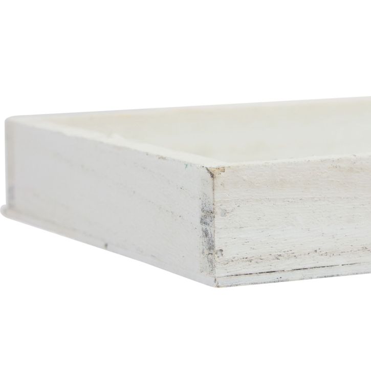 Artikel Houten dienblad wit decoratief dienblad shabby chic hout 35×15×3cm