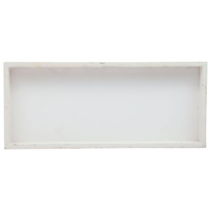 Artikel Houten dienblad wit decoratief dienblad shabby chic hout 35×15×3cm