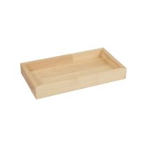 Artikel Houten dienblad decoratief dienblad hout rechthoekig naturel 28×15×3,5cm