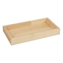 Artikel Houten dienblad decoratief dienblad hout rechthoekig naturel 34×20×3,5cm