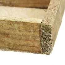 Artikel Houten dienblad 14cm x14cm x 3cm gewassen