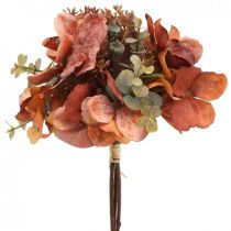 Hortensia boeket kunstbloemen tafeldecoratie 23cm