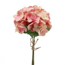 Artikel Hortensia kunstpluimhortensia roze zalm 35cm 3st