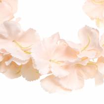 Decoratieve bloemenkrans kunstmatige abrikoos 135cm 5-strengs