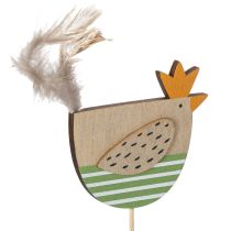 Artikel Kippenstokjes in paasdesign voor een vrolijke lenteversiering, 7 cm, 12 stuks