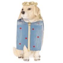 Artikel Decoratief beeldje van een zittende puppy in een geschenkdoos, 20 cm
