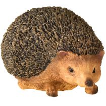 Artikel Egel decoratief figuur herfst handgeschilderd bruin 14×9,5×9cm