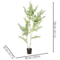 Artikel Kunstplant in een pot, 130 cm hoog, groen, decoratief