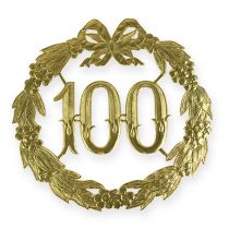 Artikel Verjaardagsnummer 100 in goud