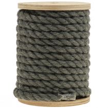 Artikel Jute lint jute koord koord jute decoratie antraciet Ø7mm 5m