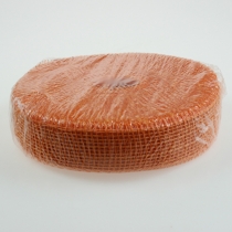 Artikel Jute lint licht oranje 5cm 40m