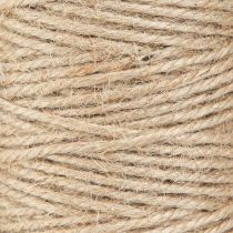Artikel Jutegaren, jutekoord, natuurlijke rol van 3 mm met 100 m × 2 stuks