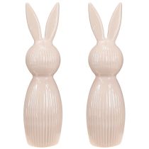 Artikel Decoratief keramisch konijnenbeeldje voor een modern interieur, 22 cm