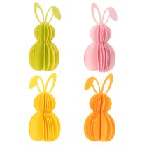 Artikel Decoratieve vilten konijnenfiguur voor lenteversiering, 20 cm, 4 stuks