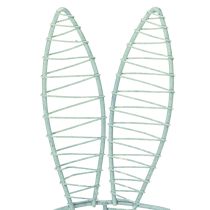 Artikel Draadkonijn als open decoratief object voor moderne lente- en paasideeën, 16 cm, 3 stuks
