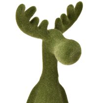 Artikel Elandenrand kruk decoratieve rand zit groen H31cm 2 stuks