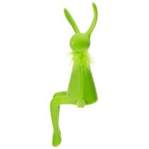 Artikel Paashaasje als decoratief figuurtje voor op een plank, perfect voor feestelijke lentedecoratie in huis, 36 cm, 2 stuks