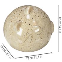 Artikel Keramische kattenfiguurtjes, rond ontwerp, voor woonkamer of slaapkamer, 13 cm, 2 stuks