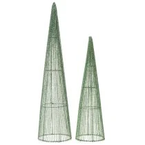 Artikel Metalen bloemkegels, groen, voor bloemstukken, 62 cm, 2 stuks