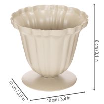 Artikel Decoratieve schaal, crèmekleurige trofee, klein, 10 cm