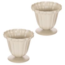 Artikel Decoratieve schaal, crèmekleurige trofee, klein, 10 cm