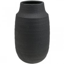 Artikel Vaas keramiek zwarte bloemenvaas siervazen Ø17cm H34cm