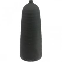 Keramiek Vaas Zwart Deco Vaas Vloervaas Ø18cm H48cm