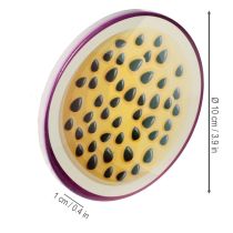 Artikel Set van 6 onderzetters met fruitmotief, tafeldecoratie, keuken en woonkamer, 10 cm, 10 cm